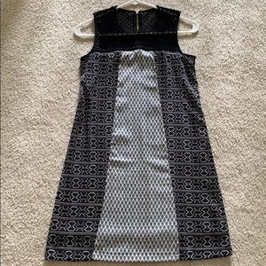 Xhilaration Black & White pattern dress Size XS